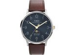 Timex Waterbury Classic Mondphasen Herrenarmbanduhr braun TW2W75600