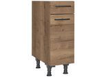 Schubkastenunterschrank Structura Eiche dunkel