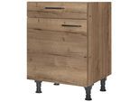 Schubkastenunterschrank Structura Eiche dunkel