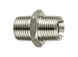 Riegler Doppelgewindenippel, R 2 a., R 2 1/2 a., SW 78, Edelstahl 1.4571 (252.408/2-ES)