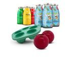 SmoothieDog Summer-Edition 3x 250 ml + Klassik-Paket 3x 250 ml + Schleckball 2 Stück