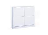 Inter Link Schuhschrank Schuhkipper Westphalen - 4 Klapptüren weiss