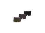 TOM TAILOR Herren Kurze Boxershorts im 3er-Pack, grün, Uni, Gr. M