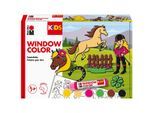 Marabu KiDS Window Color-Set "Ponyhof", 6x 25 ml