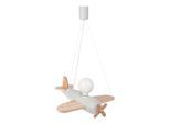 Kinderhängeleuchte Flugzeug Grau/Naturfarben max. 60 Watt