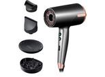 Haartrockner REMINGTON "D6077 ONE Dry & Style Hairdryer", grau (grau, bronze), Haartrockner, DamenB:21,9cm H:29,2cm T:8,7cm, Kunststoff, Haartrockner, 120 km/h Luftstrom, 4 Aufsätze, 8 Heiz-& Geschwindigkeitskombinationen, B:21,9cm H:29,2cm T:8,7cm