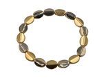 Armband STEUER "Metall goldfarben matt glanz", gelb, Armbänder, Damen, 19cm, Metall, glänzend, matt, Armband