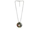 Kette mit Anhänger STEUER "Donutanhänger bunt emailliert", bunt (mehrfarbig), Halsketten, Damen, 52cm, Metall, L: 52 B: 50mm, glänzend, B:50mm