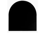 Bodenschutzplatte HANSEATIC "für Kaminöfen Halbrund 100 Stahl", schwarz, B:100cm H:2mm L:120cm, Stahl, Bodenschutzplatten, Bodenschutzplatte, Stahl-Halbrund, 100 x 120 cm, 2mm Stärke, schwarz, zum Funkenschutz