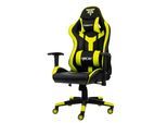 HYRICAN Gaming-Stuhl "Striker Copilot" schwarz/gelb, Kunstleder, ergonomischer Gamingstuhl", gelb (gelb, schwarz, schwarz, gelb, schwarz), Kunststoffgewebe, Stühle, Bürostuhl, Schreibtischstuhl, geeignet für Jugendliche und Erwachsene, Gaming-Stuhl