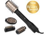 Warmluftbürste BABYLISS "Big Hair Luxe Warmluftbürste mit 4 Aufsätzen, AS970E", gold (goldfarben), MultihaarstylerB:40cm H:18cm T:10cm, Warmluftbürste, 650W Rundbürstenföhn, Rotierend, Ionen-Technologie, 4 Aufsätze, B:40cm H:18cm T:10cm