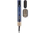 Haartrockner BABYLISS "BaByliss Air Wand 3-in-1 Multihaarstyler ohne Hitzeschäden, AS6550E", blau (navy, blau, gold), Haartrockner, KinderB:33,5cm H:32,4cm T:14cm, Haartrockner, Digitalmotor, Ionen-Technologie, Warmluftbürste mit 2 Aufsätzen, B:33,5cm H:32,4cm T:14cm
