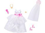 Puppenkleidung BARBIE "Barbie Fashions, Barbie-Mode, Set mit Braut-Outfit", weiß, Puppenkleidung, Kinder, Puppenkleidung, für Barbie-Puppe am Hochzeitstag