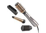 Warmluftbürste BABYLISS "Air Style 1000 Warmluftbürste mit 4 Aufsätzen, 1000W, AS136E", grau, Multihaarstyler, Warmluftbürste, 4-in-1 Styler zum Föhnen, Glätten, Locken und für Volumen, Ionen