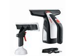 Akku-Fenstersauger BOSCH HOME & GARDEN "GlassVac Solo Plus", weiß, B:9,6cm H:22,2cm T:16,2cm, Fensterreiniger, Akku-Fenstersauger, inkl. Saugkopf, Spray-Applikationsflasche, Micro-USB-Kabel