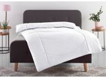 Microfaserbettdecke OTTO HOME "Microlux, Bettdecke 135x200 cm und Übergrößen bis 240x220cm", weiß, B:240cm L:220cm, Bezug: 100% Polyester. Obermaterial: 100% Polyester. Füllung: 100% Polyester, Bettdecken, Microfaserbettdecke, fest versteppter Bezug - keine Bettwäsche nötig, Sommer, Winter