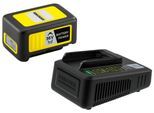 Akku Starter-Set KÄRCHER "»Starter Kit Battery Power 36/25«", schwarz (schwarz, gelb), B:88,3mm H:72mm T:133,3mm, Akkumulatoren, Akku Starter-Set, 36 V, 2,5 Ah, inkl. Schnellladegerät