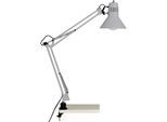 BRILLIANT Tischleuchte "HOBBY", grau (titansilberfarben), 1, Ø 17cm H: 70cm, 1 Stk., Leuchten, 70cm Höhe, E27 max. 40W, schwenkbar, Metall, Druckschalter, Tischleuchte