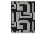 Wohndecke MUSTERRING "Slow", schwarz, B:140cm L:200cm, 50% Baumwolle, 50% Polyester, Wohndecken, Wohndecke, mit hohem Baumwollanteil