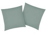 Kissenbezüge OTTO HOME "Luisa", grün (jade), B:40cm L:40cm, Renforcé, Renforcé, Kissenbezüge, Kissenbezüge, aus 100% Baumwolle, mit Reißverschluss, atmungsaktiv, uni