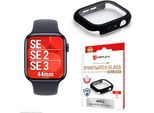 DISPLEX Displayschutzglas "Smartwatch Glass All-In-One Protector Full Body", schwarz (transparent, schwarz), B:9cm H:1,4cm T:13,5mm, Displayfolien, Displayschutzfolie, Schutzfolie, Bildschirmschutz, kratz- & stoßfest, Displayschutzglas