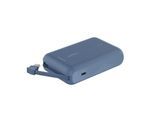 BELKIN Powerbank "BoostCharge Power Bank 10K mit integrierten Kabeln", blau, 3,6 V 10.000mAh, Akkumulatoren, Powerbank