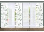 Schiebegardine HOME IN GREEN "RANDOW" Gr. 1, grün (mint), B:60cm H:245cm, Polyester, Gardinen, SET DIGITALDRUCK,BAMBUSOPTIK RECYCELT
