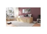 Funktionsbett "Aus eins mach zwei" 90x200 - Natur