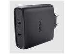 Trust Maxo USB-C-GaN-Ladegerät 100 W mit 2 USB-C-Anschlüssen, Schwarz (25527)