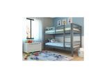 Inter Link Etagenbett Annika 90x200 cm Kiefer Massivolz grau lackiert