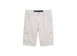 TOM TAILOR DENIM Herren Regular Cargo Shorts, grau, Uni, Gr. M