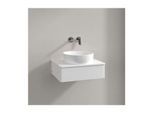 Villeroy und Boch Antao Waschtisch-Unterschrank K07050MT 60x19x50cm, Hahnloch, Waschbeckenplattenfarbe Lack, white matt lacquer
