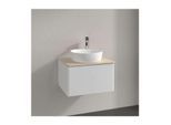 Villeroy und Boch Antao Waschtisch-Unterschrank K29053GF 60x36x50cm, Hahnloch, Waschbeckenplattenfarbe botticino, glossy white lacquer