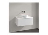 Villeroy und Boch Antao Waschtisch-Unterschrank K30050MT 80x36x50cm, Hahnloch, Waschbeckenplattenfarbe Lack, white matt lacquer