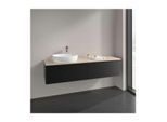 Villeroy und Boch Antao Waschtisch-Unterschrank K37113PD 160x36x50cm, Waschbeckenplattenfarbe botticino, black matt lacquer