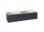 Villeroy und Boch Antao Waschtisch-Unterschrank K28011HG 160x36x50cm, Waschbeckenplattenfarbe honey oak, midnight blue matt lacquer