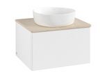 Villeroy und Boch Antao Waschtisch-Unterschrank K29113MT 60x36x50cm, Waschbeckenplattenfarbe botticino, white matt lacquer