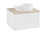 Villeroy und Boch Antao Waschtisch-Unterschrank K29013MT 60x36x50cm, Waschbeckenplattenfarbe botticino, white matt lacquer