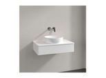 Villeroy und Boch Antao Waschtisch-Unterschrank K08050MT 80x19x50cm, Hahnloch, Waschbeckenplattenfarbe Lack, white matt lacquer