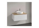 Villeroy und Boch Antao Waschtisch-Unterschrank K30011MT 80x36x50cm, Waschbeckenplattenfarbe honey oak, white matt lacquer