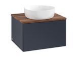 Villeroy und Boch Antao Waschtisch-Unterschrank K29012HG 60x36x50cm, Waschbeckenplattenfarbe warm walnut, midnight blue matt lacquer