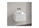 Villeroy und Boch Antao Waschtisch-Unterschrank K29050MT 60x36x50cm, Hahnloch, Waschbeckenplattenfarbe Lack, white matt lacquer