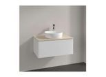 Villeroy und Boch Antao Waschtisch-Unterschrank K30013GF 80x36x50cm, Waschbeckenplattenfarbe botticino, glossy white lacquer