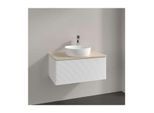 Villeroy und Boch Antao Waschtisch-Unterschrank K30113MT 80x36x50cm, Waschbeckenplattenfarbe botticino, white matt lacquer