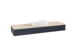 Villeroy und Boch Antao Waschtisch-Unterschrank K14013HG 160x19x50cm, Waschbeckenplattenfarbe botticino, midnight blue matt lacquer