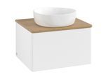 Villeroy und Boch Antao Waschtisch-Unterschrank K29111MT 60x36x50cm, Waschbeckenplattenfarbe honey oak, white matt lacquer