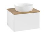 Villeroy und Boch Antao Waschtisch-Unterschrank K29011MT 60x36x50cm, Waschbeckenplattenfarbe honey oak, white matt lacquer