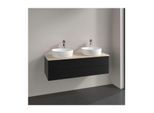 Villeroy und Boch Antao Waschtisch-Unterschrank K24153PD 120x36x50cm, Hahnloch, Waschbeckenplattenfarbe botticino, black matt lacquer
