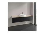 Villeroy und Boch Antao Waschtisch-Unterschrank K36113PD 160x36x50cm, Waschbeckenplattenfarbe botticino, black matt lacquer