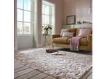Wollteppich FLAIR RUGS "Tania Floral", bunt (mehrfarbig), B:200cm H:19mm L:290cm, Wolle, Teppiche, mit verspieltem Blumen-Design